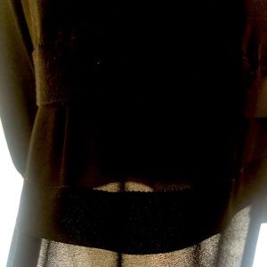 Michael Kors lightweight LS sweater with Chiffon hem